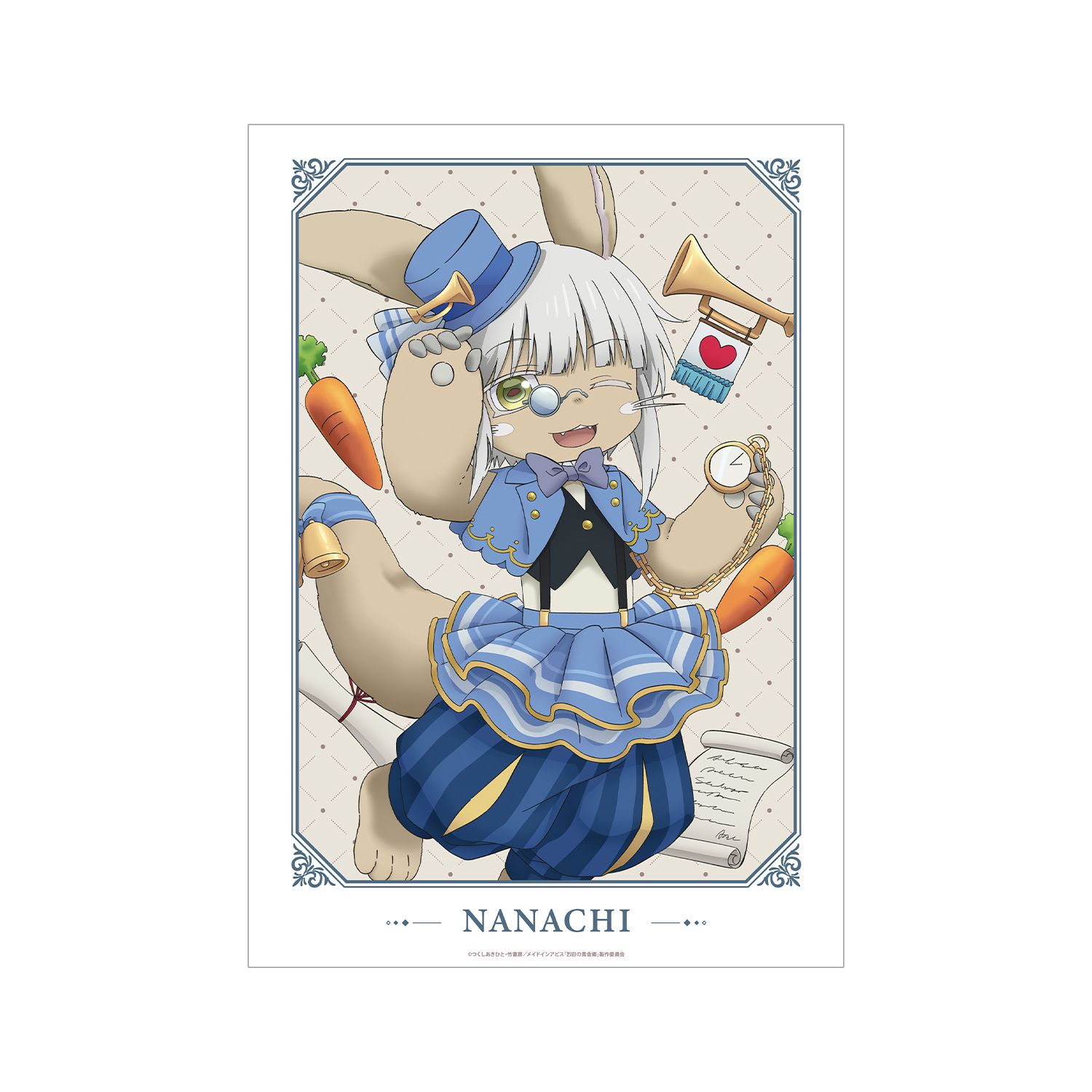 メイドインアビス 烈日の黄金郷 描き下ろし ナナチ 不思議の国のアリスver. A3マット加工ポスター 画像 2 | AniSmile