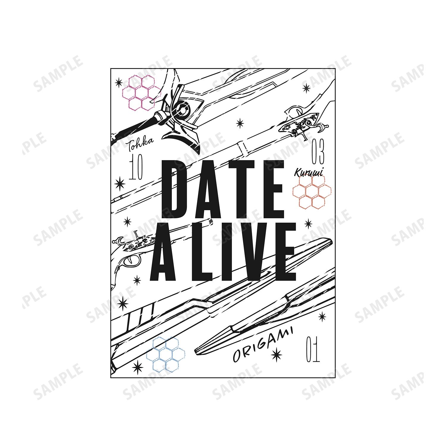 デート・ア・ライブIV 夜刀神十香&鳶一折紙&時崎狂三 Ani-Sketch パーカーメンズ(サイズ/XS) - 公式商品画像 | AniSmile