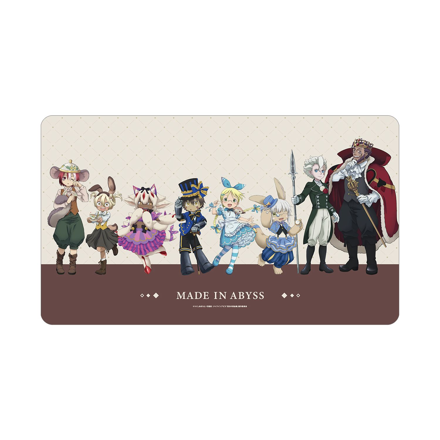 メイドインアビス 烈日の黄金郷 描き下ろし 集合 不思議の国のアリスver. マルチデスクマット ver.C Image 3 | AniSmile