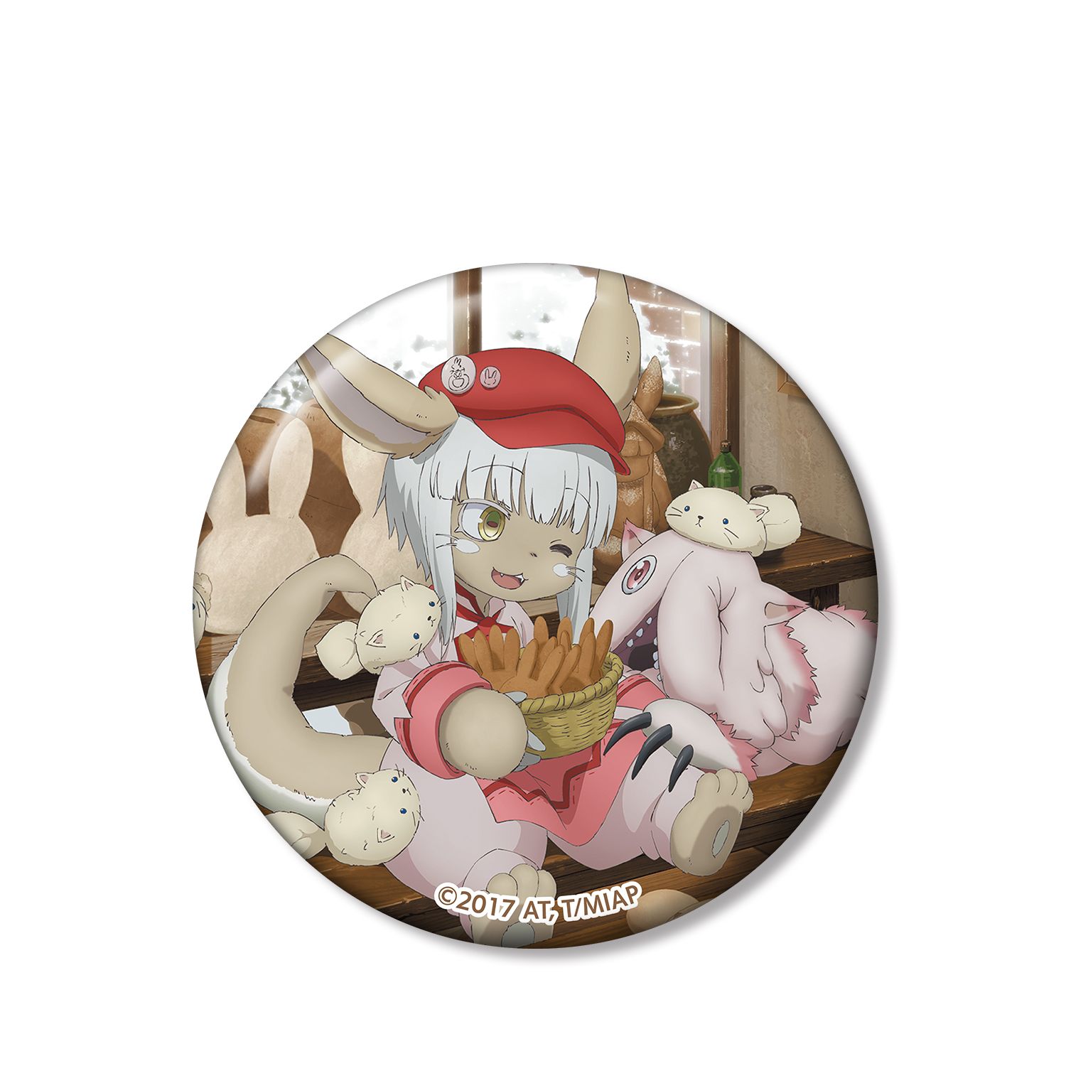メイドインアビス 描き下ろしイラスト 兎座ナナチ 缶バッジ 画像 2 | AniSmile