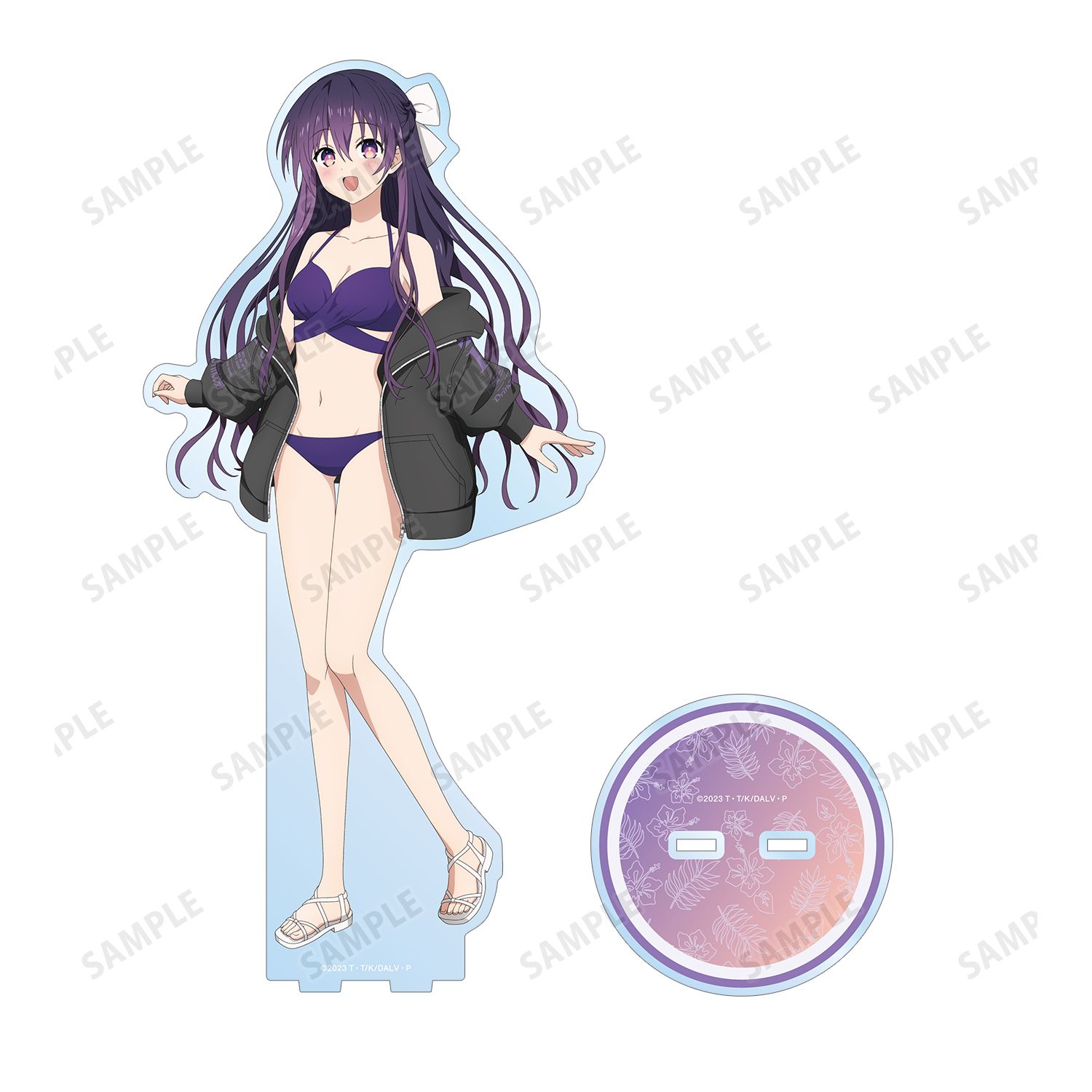 描き下ろし 夜刀神十香 ビーチデートver. 特大アクリルスタンド 画像 3 | AniSmile