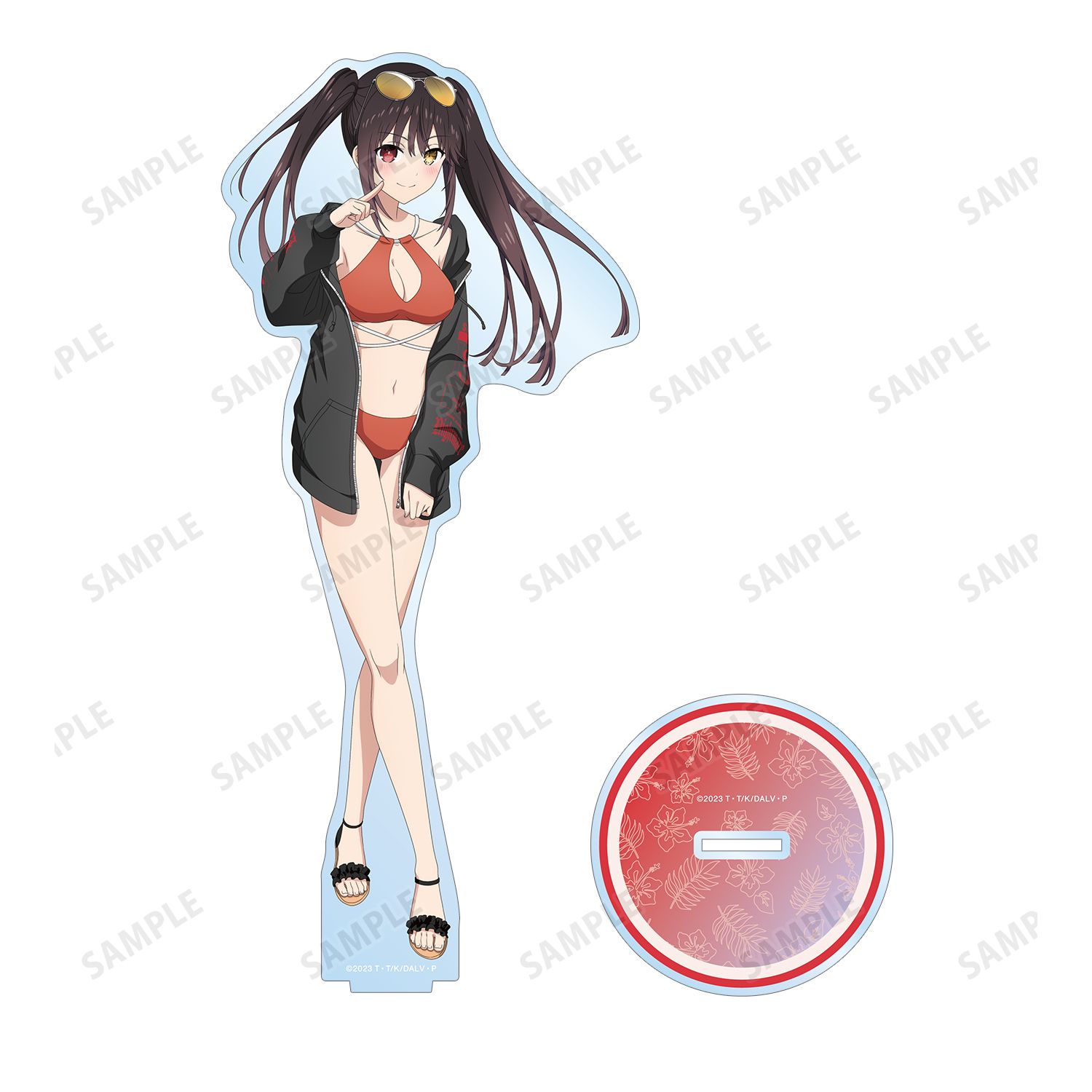 描き下ろし 時崎狂三 ビーチデートver. 特大アクリルスタンド 画像 3 | AniSmile