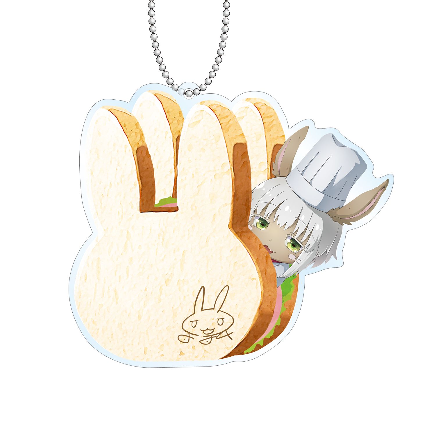 メイドインアビス 兎座ナナチ ウサギ食パン アクリルキーホルダー サンドイッチver. 画像 2 | AniSmile