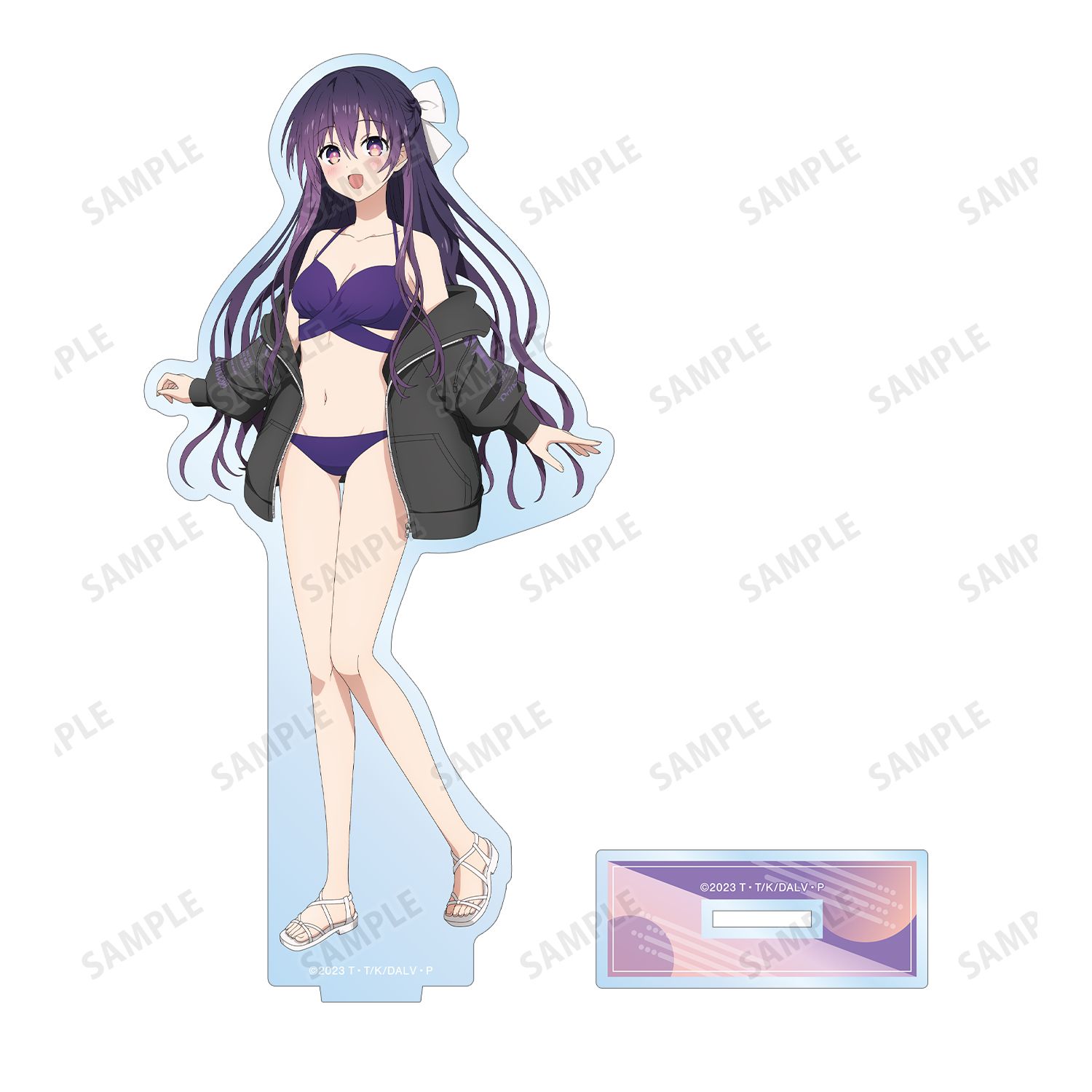 描き下ろし 夜刀神十香 ビーチデートver. BIGアクリルスタンド 画像 2 | AniSmile