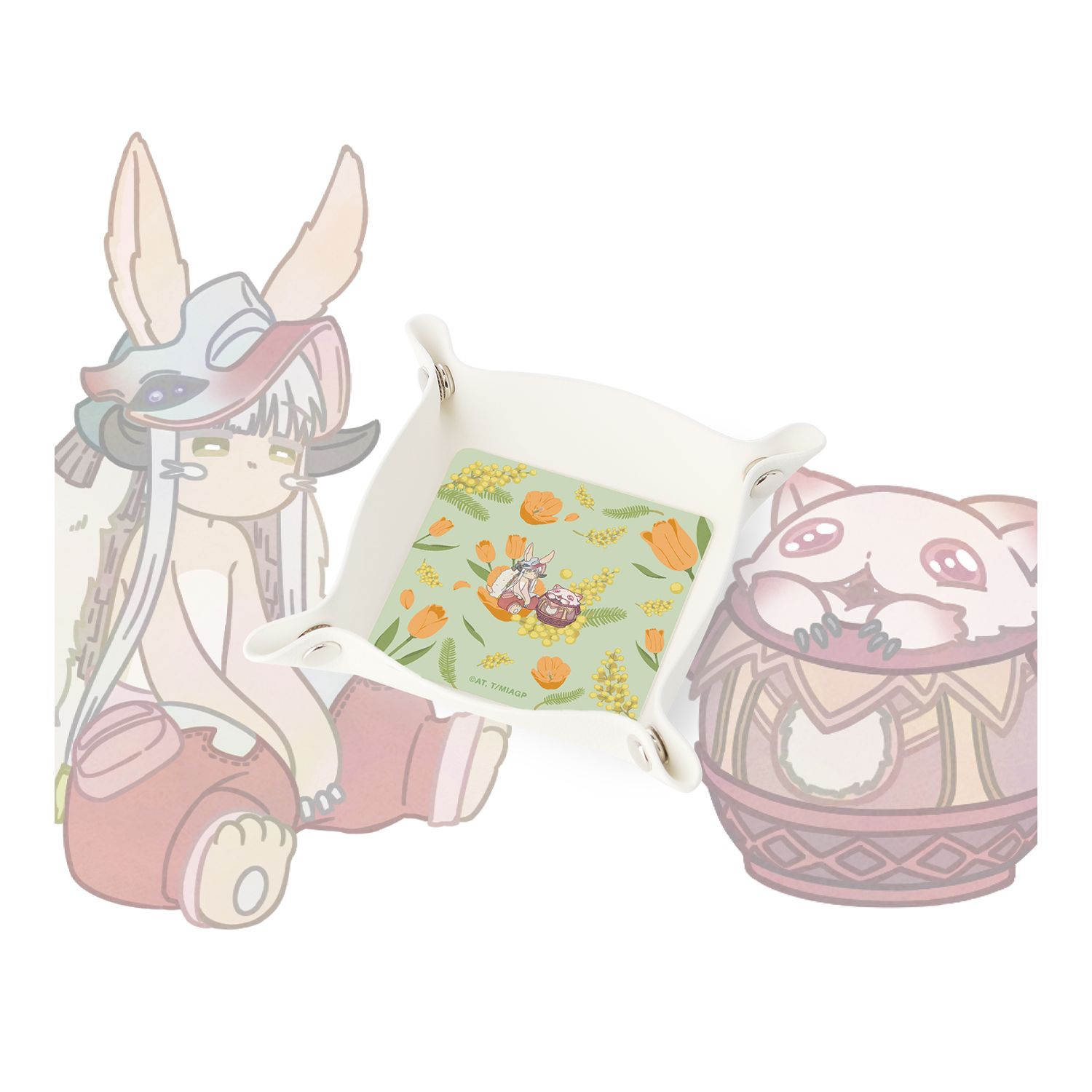 メイドインアビス 烈日の黄金郷 ナナチ&壺ミーティ Botania PUレザーマルチトレー 画像 3 | AniSmile