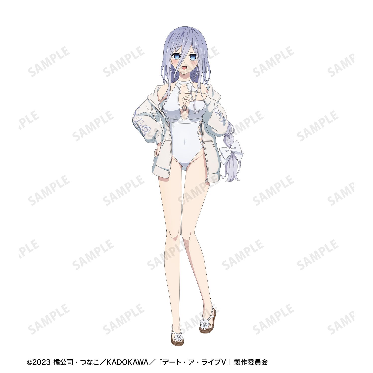 描き下ろし 崇宮澪 ビーチデートver. 着用ジップパーカーユニセックス(サイズ/XL) 画像 3 | AniSmile