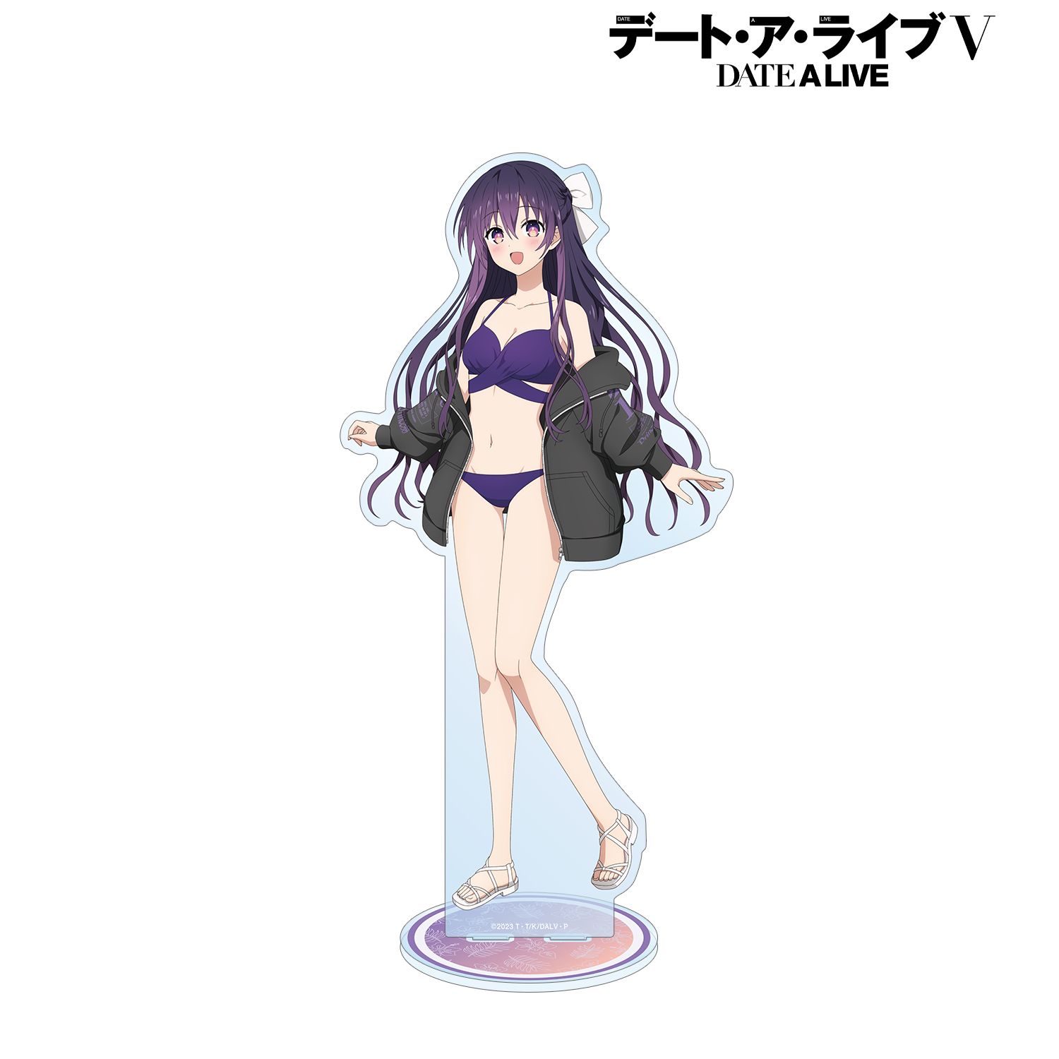 描き下ろし 夜刀神十香 ビーチデートver. 特大アクリルスタンド 画像 4 | AniSmile