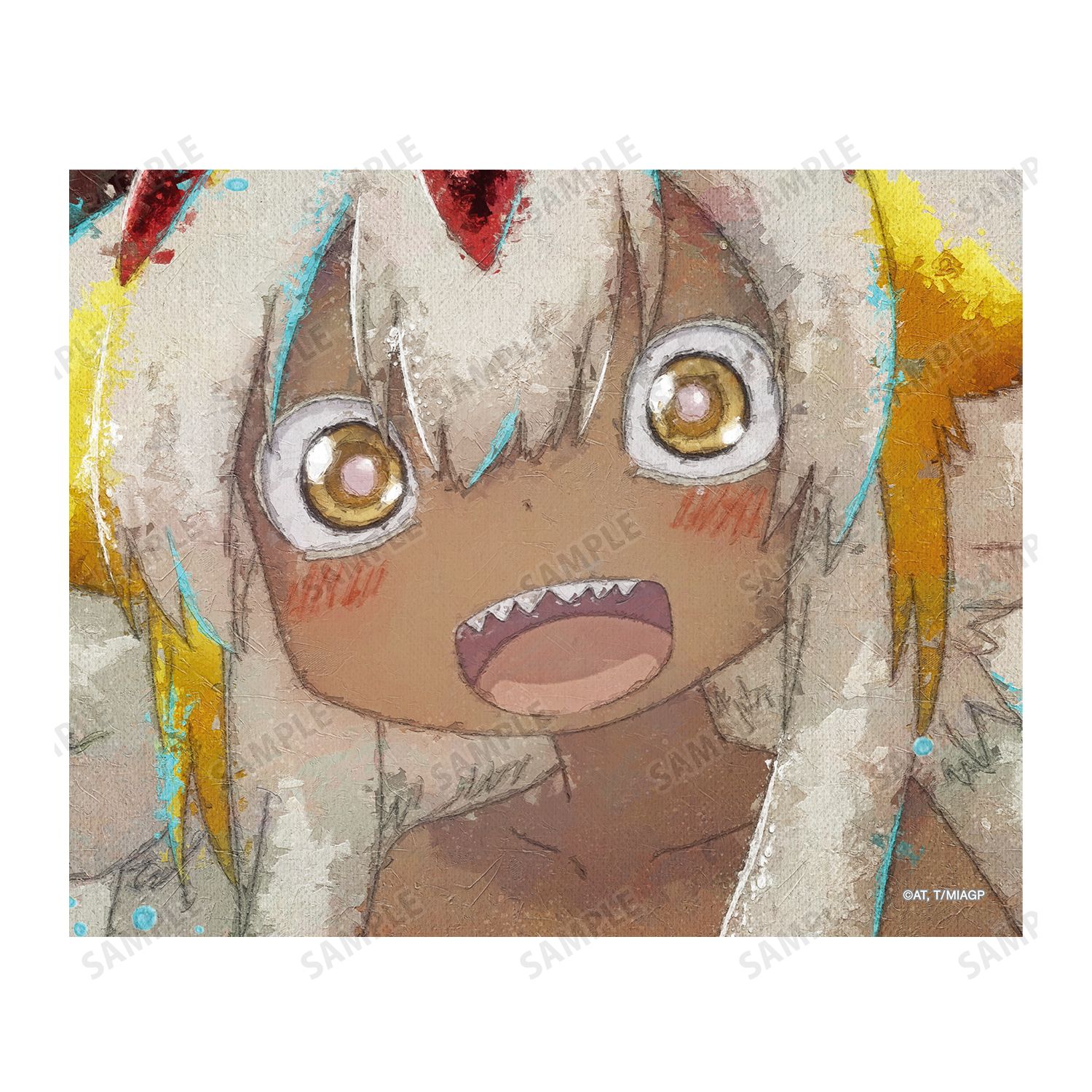 メイドインアビス 烈日の黄金郷 ファプタ grunge CANVAS キャンバスボード 画像 3 | AniSmile