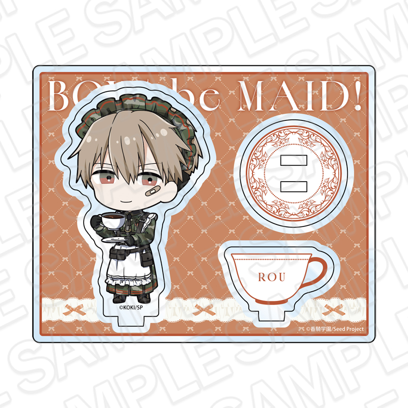 BOYS be MAID!～御曹司メイドボーイ部の日日～ アクリルスタンド 雨鬼 籠 カフェ デフォルメ ver. 画像 2 | AniSmile