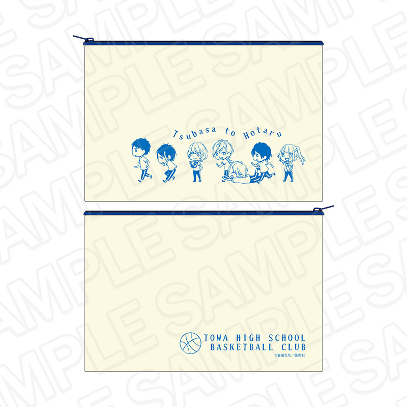 つばさとホタル キャンバスフラットポーチ りぼん70周年CAFE - 公式商品画像 | AniSmile