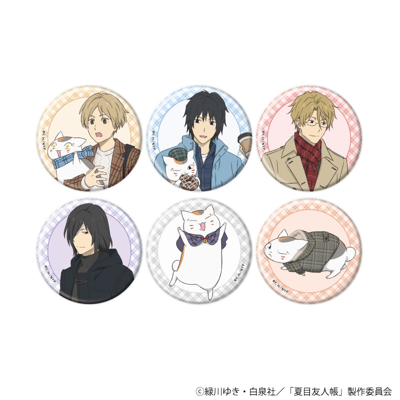 缶バッジ「夏目友人帳」11/チェック柄ver. ブラインド(全6種)(描き下ろしイラスト) - 公式商品画像 | AniSmile