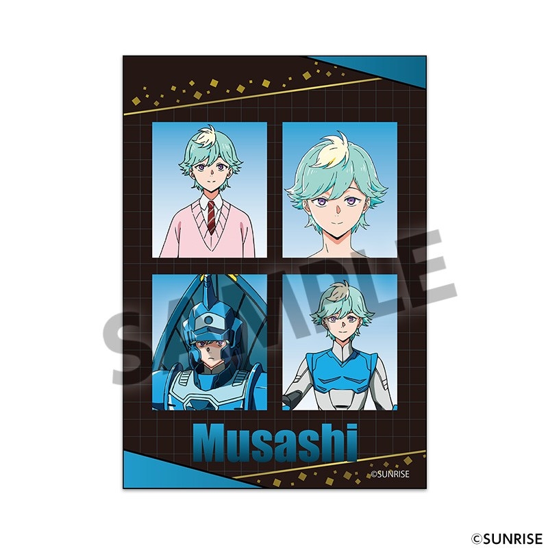 鎧真伝サムライトルーパー 証明写真風ステッカー 北条武蔵 - 公式商品画像 | AniSmile