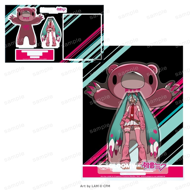 GLOOMY meets 初音ミク アクリルジオラマスタンド - 公式商品画像 | AniSmile