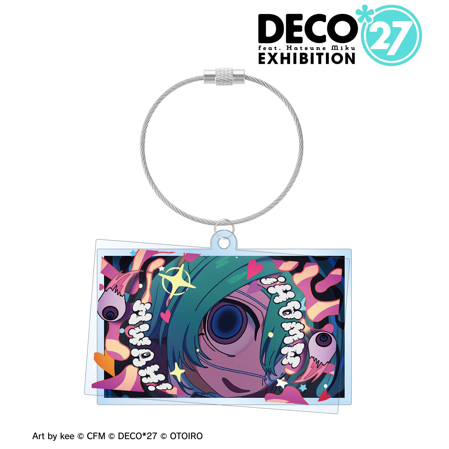 DECO*27 feat.初音ミク EXHIBITION Produced by DECO*27 / OTOIRO モニタリング 2連ワイヤーBIGアクリルキーホルダー 画像 2 | AniSmile