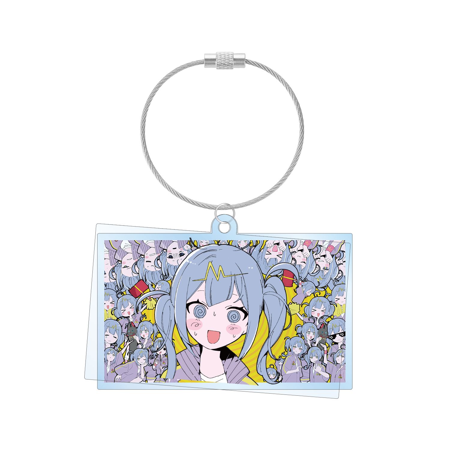 DECO*27 feat.初音ミク EXHIBITION Produced by DECO*27 / OTOIRO テレパシ 2連ワイヤーBIGアクリルキーホルダー - 公式商品画像 | AniSmile