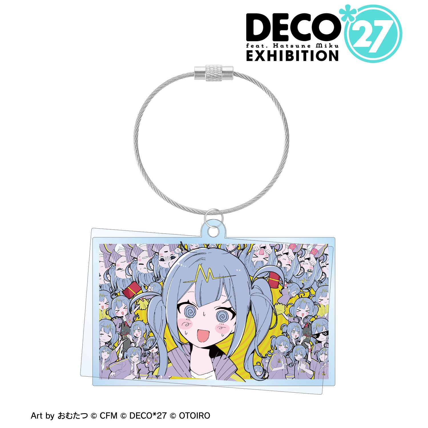 DECO*27 feat.初音ミク EXHIBITION Produced by DECO*27 / OTOIRO テレパシ 2連ワイヤーBIGアクリルキーホルダー 画像 3 | AniSmile