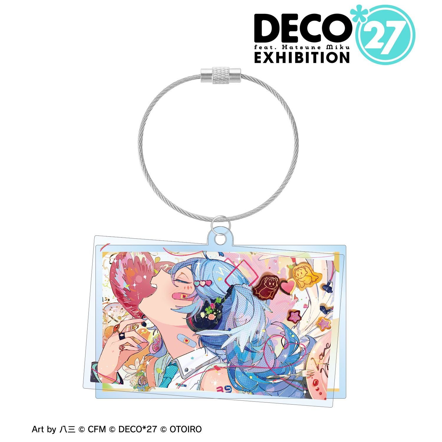 DECO*27 feat.初音ミク EXHIBITION Produced by DECO*27 / OTOIRO 愛言葉IV 2連ワイヤーBIGアクリルキーホルダー 画像 2 | AniSmile