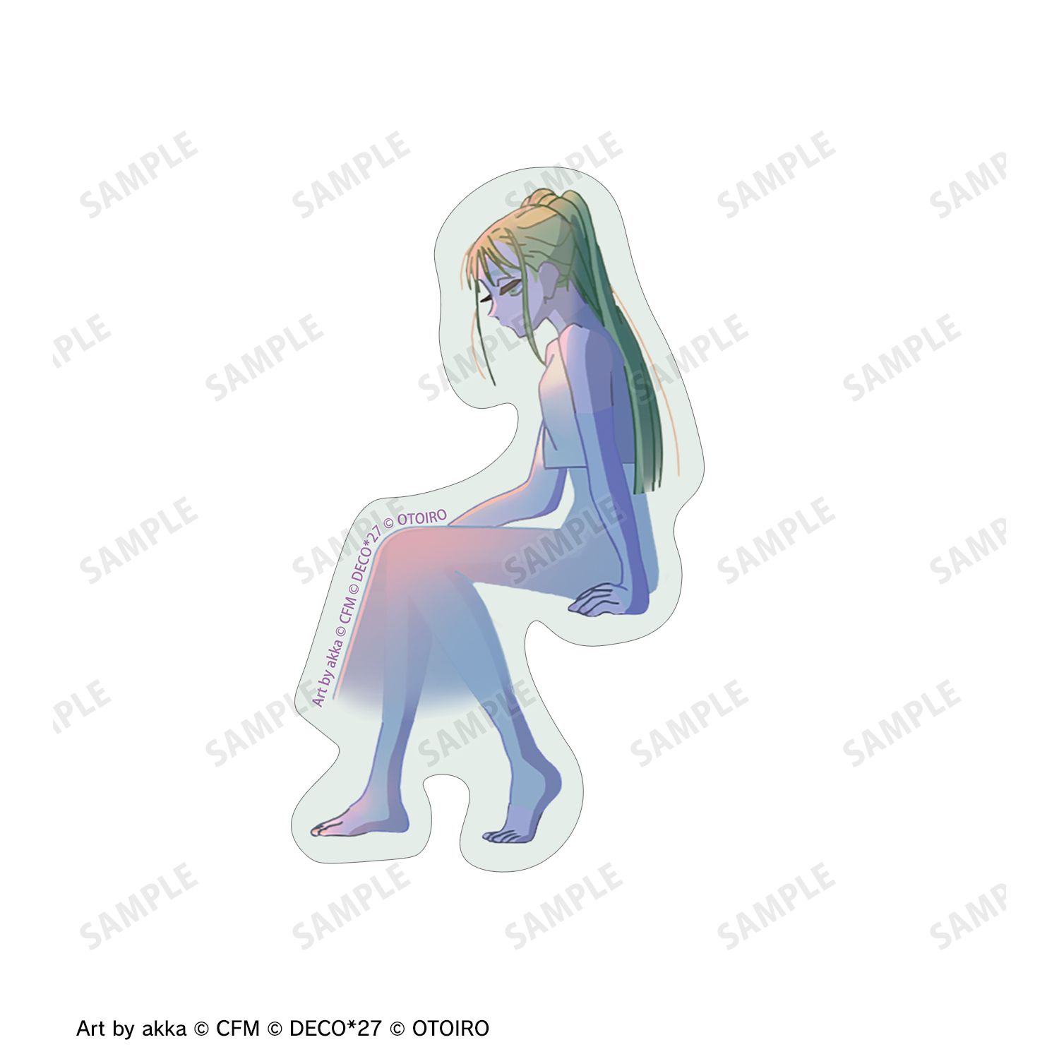 DECO*27 feat.初音ミク EXHIBITION Produced by DECO*27 / OTOIRO 弱虫モンブラン (Reloaded) ダイカットステッカー5枚セット 画像 6 | AniSmile