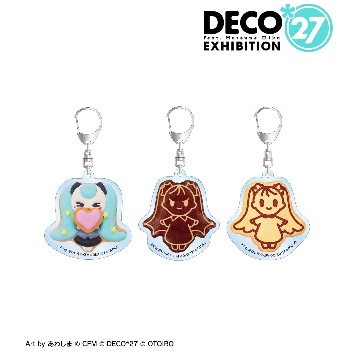 DECO*27 feat.初音ミク EXHIBITION Produced by DECO*27 / OTOIRO おじゃま虫II アクリルキーホルダー3個セット 画像 3 | AniSmile