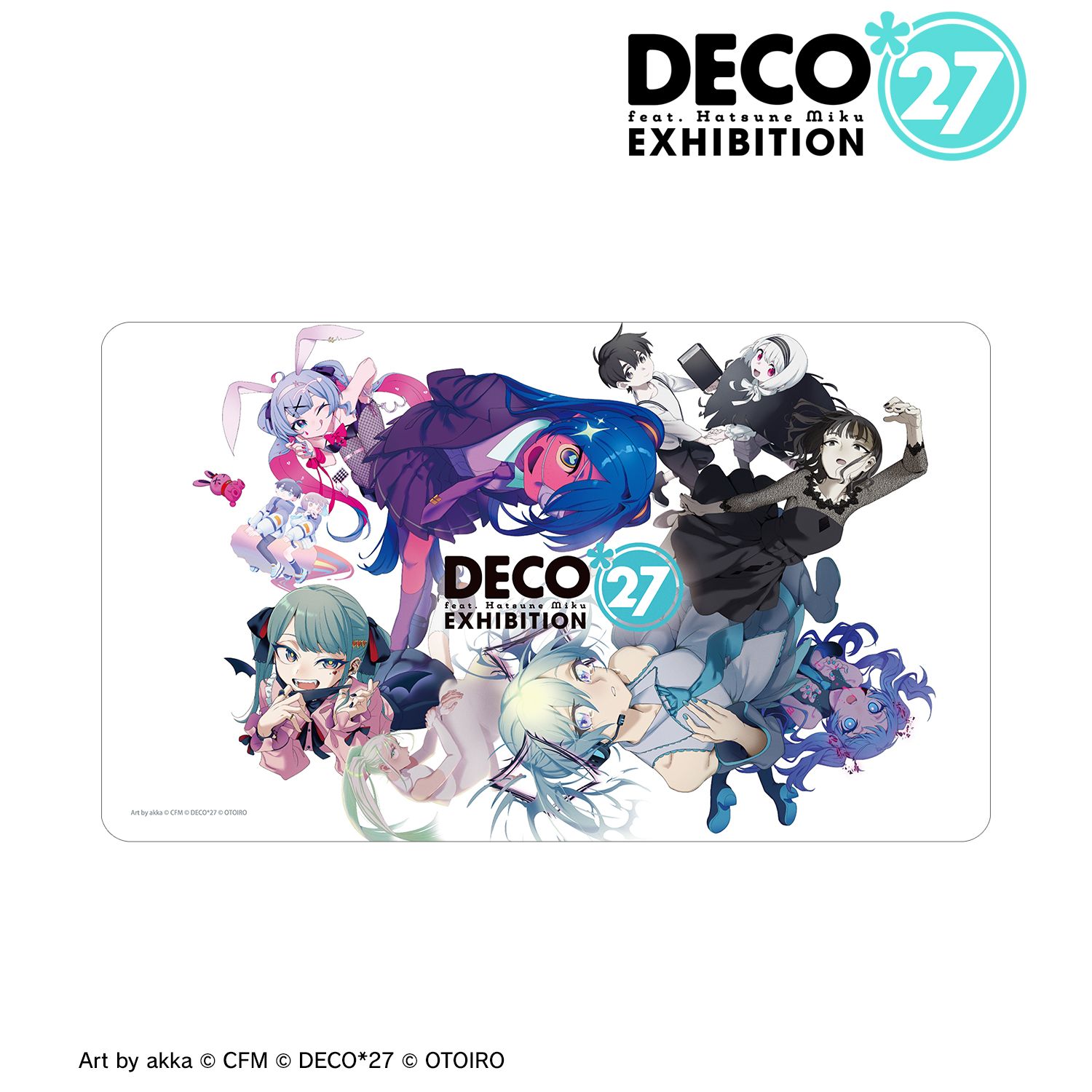 DECO*27 feat.初音ミク EXHIBITION Produced by DECO*27 / OTOIRO キービジュアル マルチデスクマット 画像 2 | AniSmile