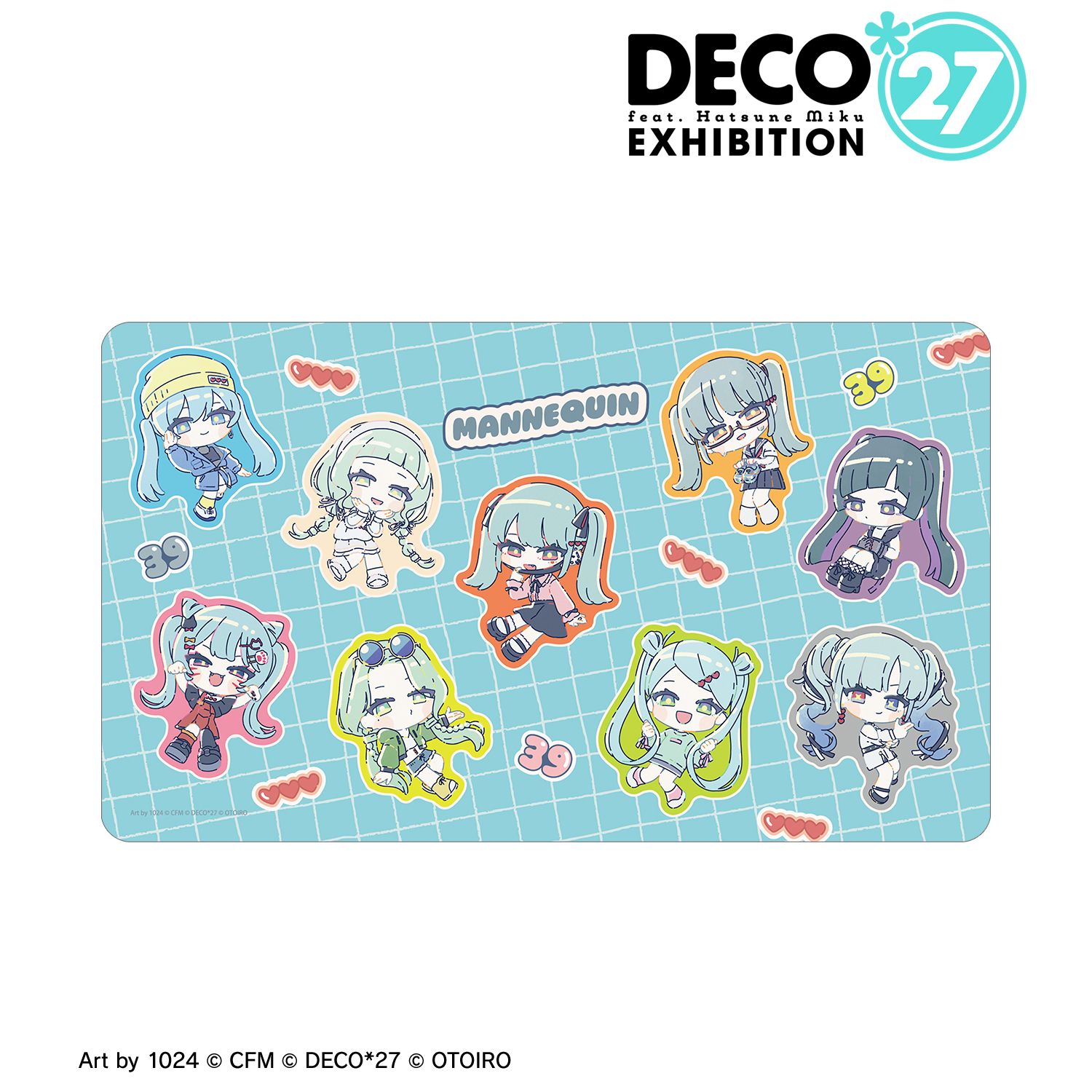 DECO27 feat.初音ミク MANNEQUIN 集合 Art by 1024 マルチデスクマット 画像 2 | AniSmile