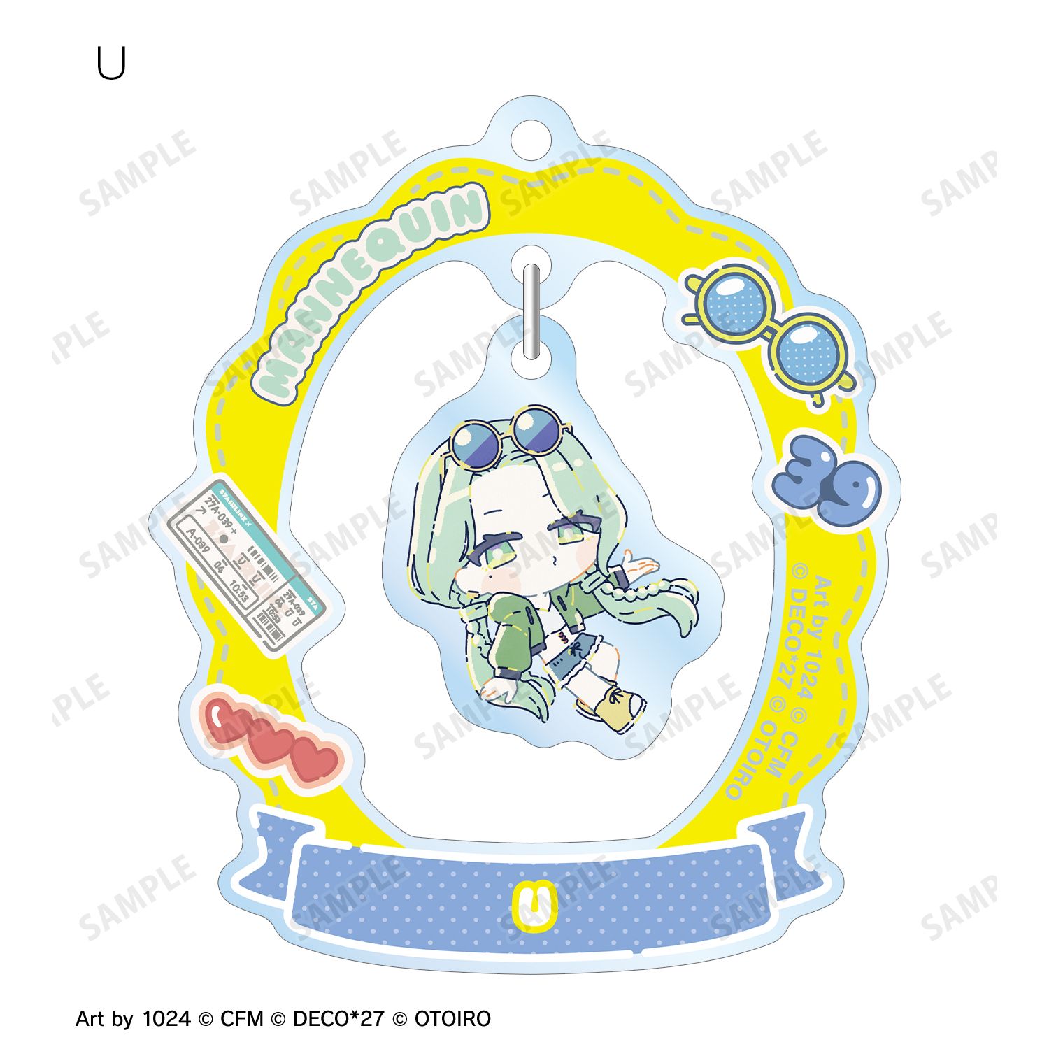 DECO27 feat.初音ミク MANNEQUIN Art by 1024 トレーディングゆらゆらアクリルキーホルダー(単位/単品) 画像 5 | AniSmile