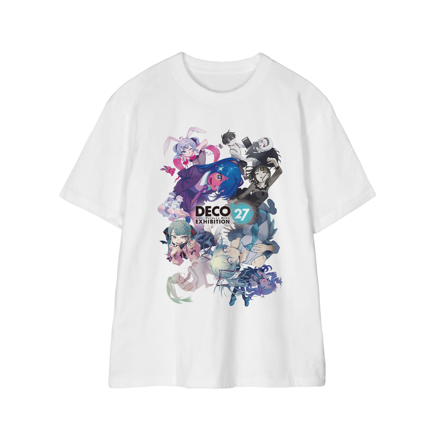 DECO*27 feat.初音ミク EXHIBITION Produced by DECO*27 / OTOIRO キービジュアル Tシャツユニセックス(サイズ/M) 画像 2 | AniSmile