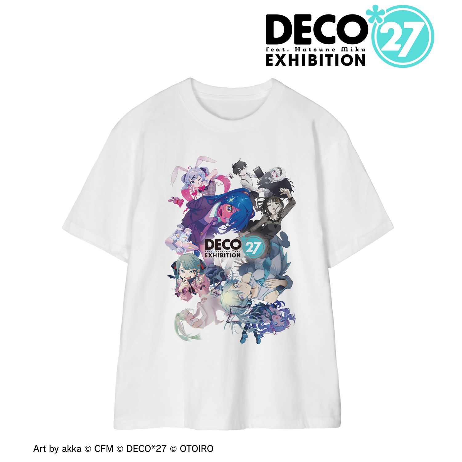 DECO*27 feat.初音ミク EXHIBITION Produced by DECO*27 / OTOIRO キービジュアル Tシャツユニセックス(サイズ/M) - 公式商品画像 | AniSmile