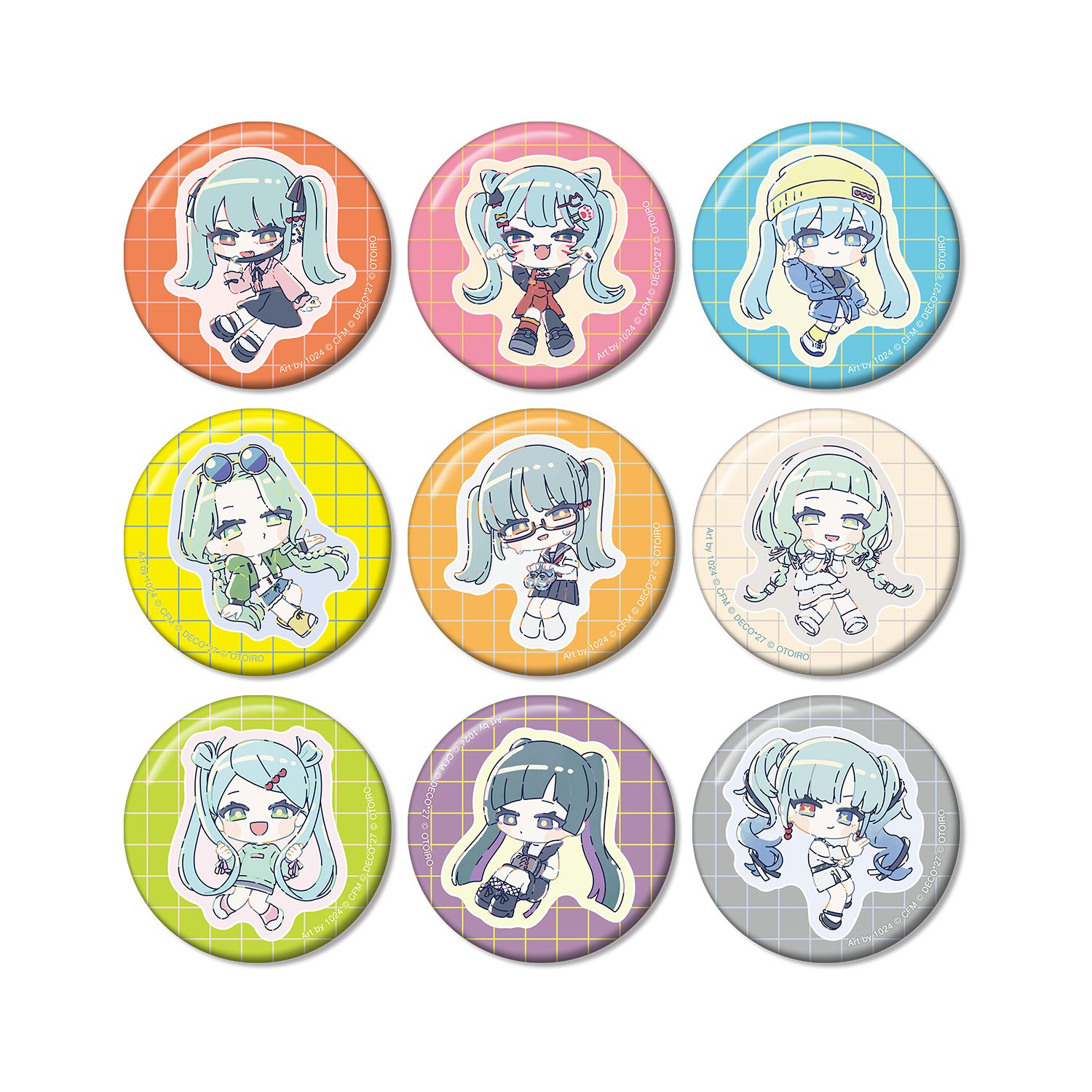 DECO27 feat.初音ミク MANNEQUIN Art by 1024 トレーディング缶バッジ(単位/単品) - 公式商品画像 | AniSmile