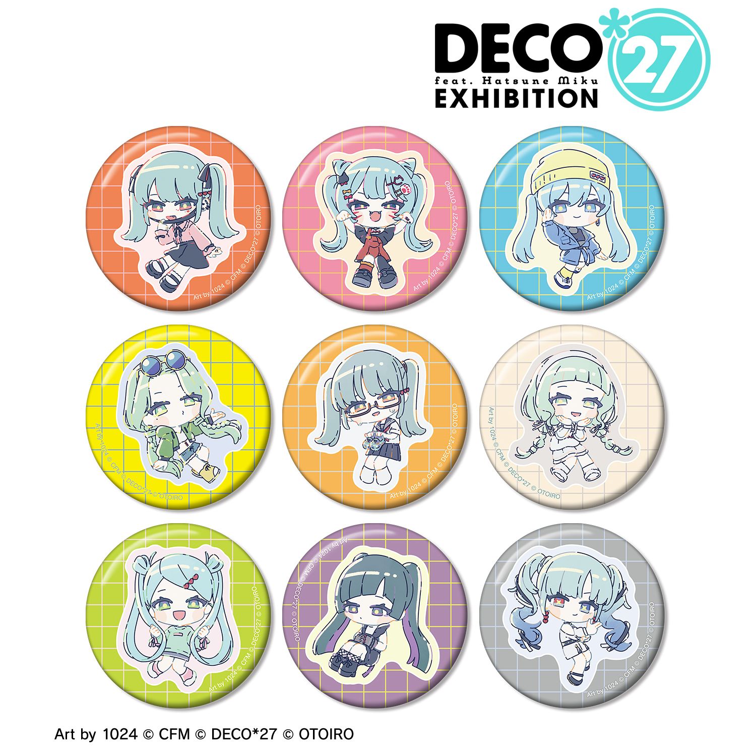 DECO27 feat.初音ミク MANNEQUIN Art by 1024 トレーディング缶バッジ(単位/単品) 画像 2 | AniSmile