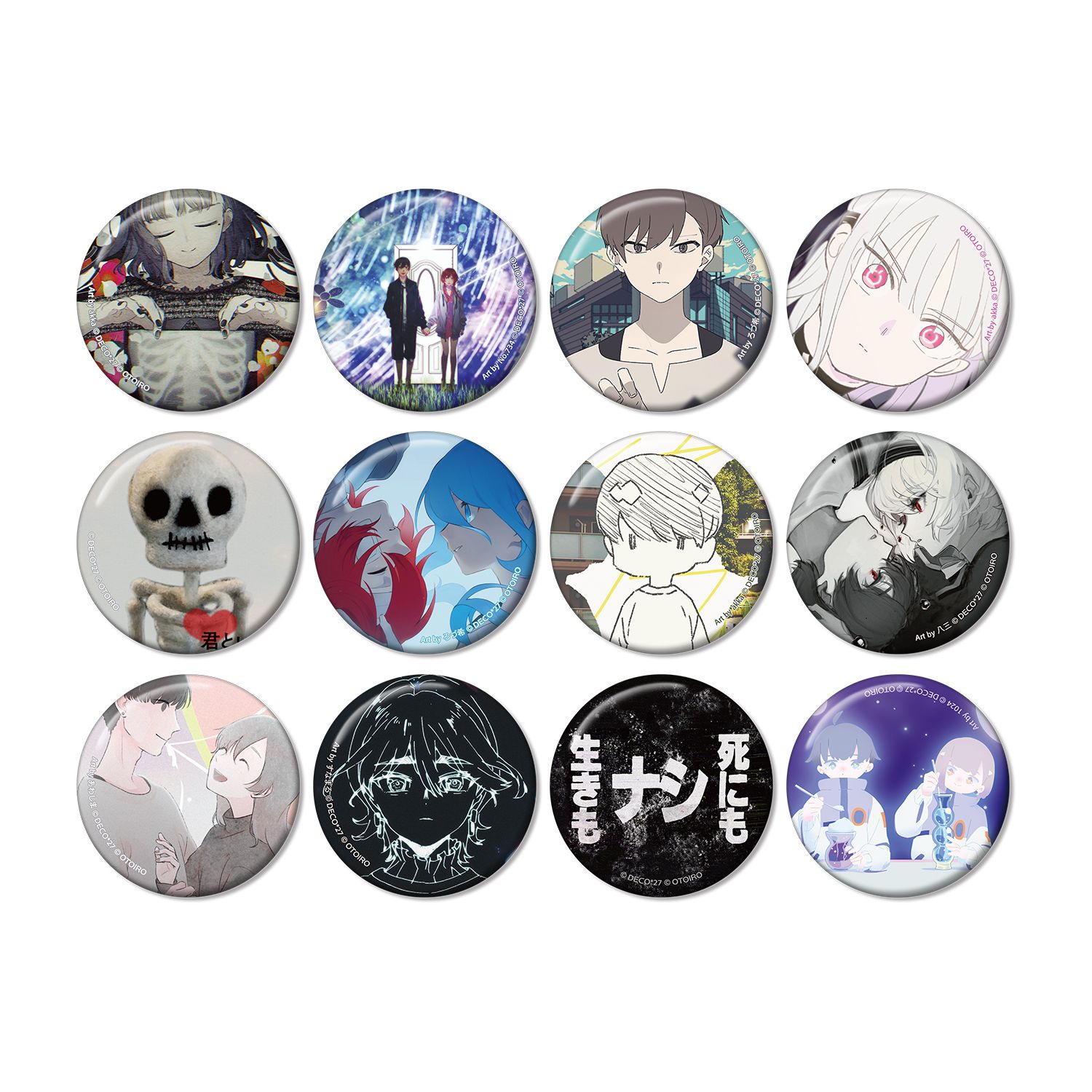 DECO*27 feat.初音ミク EXHIBITION Produced by DECO*27 / OTOIRO トレーディングサムネイル缶バッジ ver.A(単位/単品) - 公式商品画像 | AniSmile