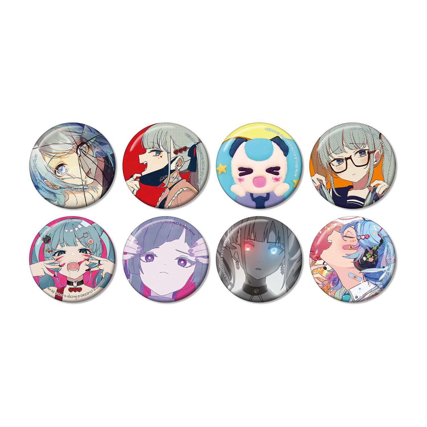 DECO*27 feat.初音ミク EXHIBITION Produced by DECO*27 / OTOIRO トレーディングサムネイル缶バッジ ver.B(単位/単品) - 公式商品画像 | AniSmile