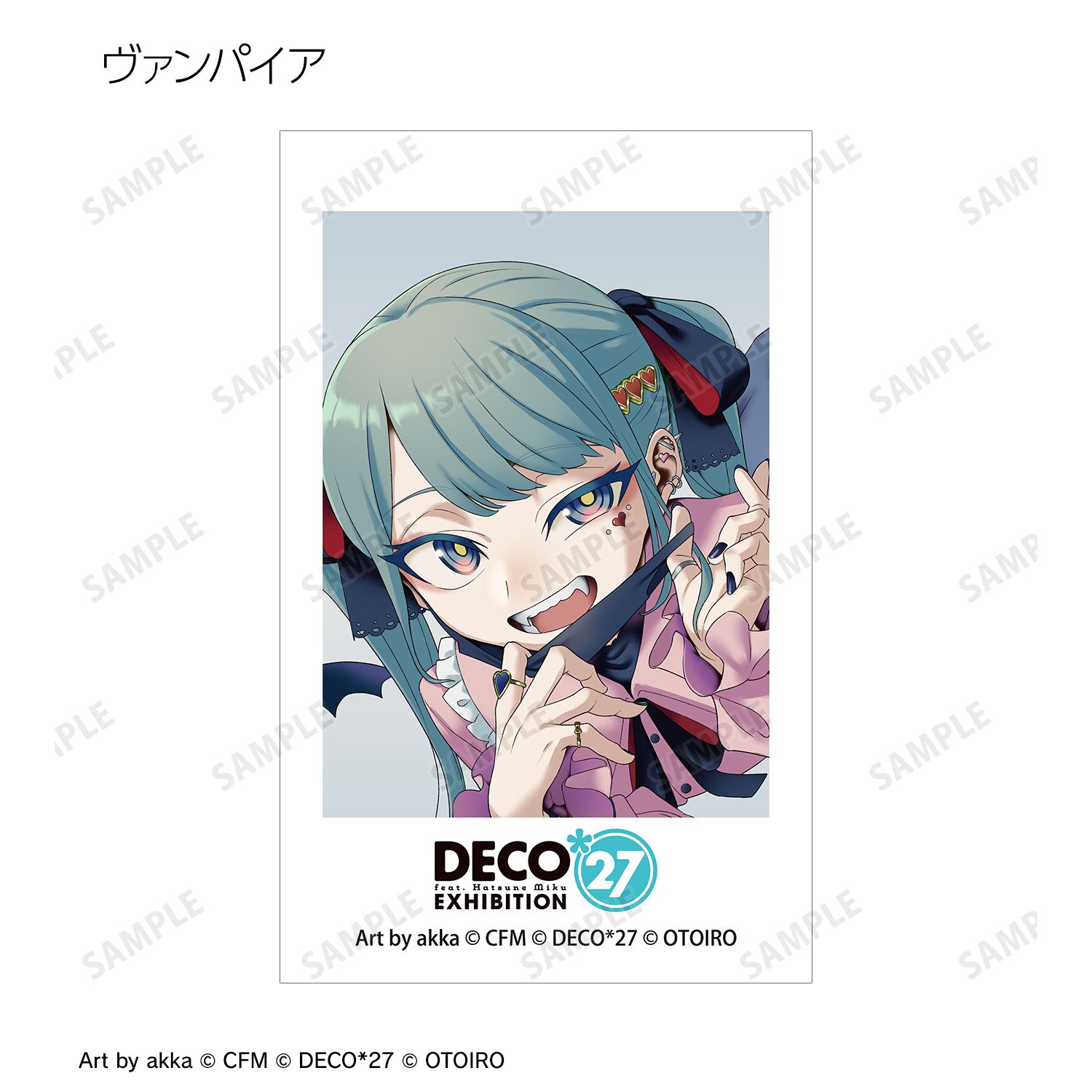 DECO*27 feat.初音ミク EXHIBITION Produced by DECO*27 / OTOIRO キービジュアル イラストカード3枚セット ver.B 图片 2 | AniSmile