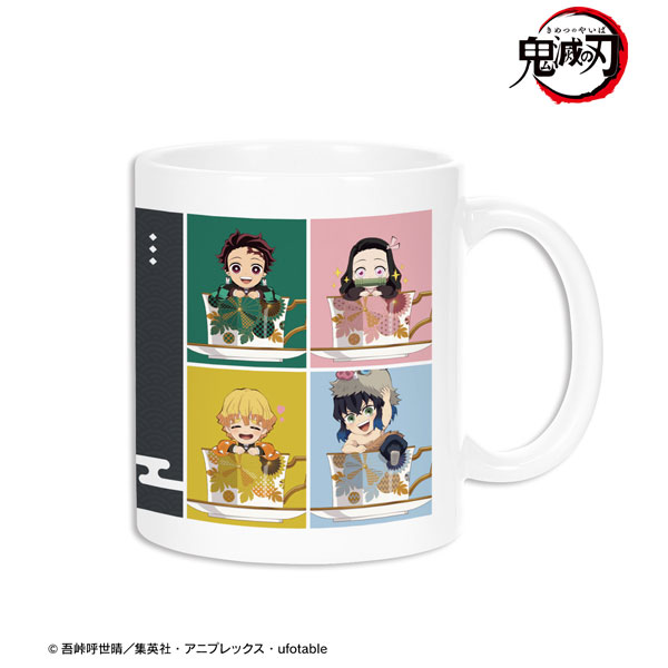 アニメ「鬼滅の刃」 集合 みにきゃら ティーカップver. マグカップ 画像 2 | AniSmile