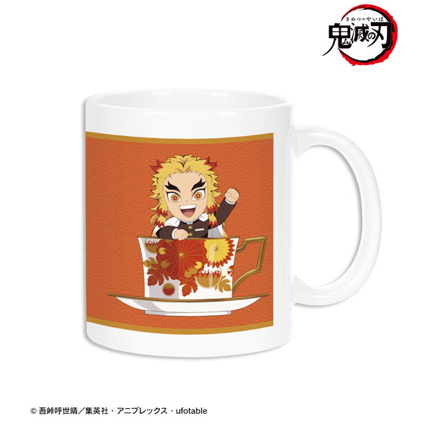 アニメ「鬼滅の刃」 煉󠄁獄杏寿郎 みにきゃら ティーカップver. マグカップ 画像 2 | AniSmile