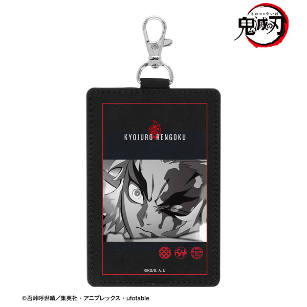 アニメ「鬼滅の刃」 煉󠄁獄杏寿郎 ナスカン付き1ポケット縦型パスケース - 公式商品画像 | AniSmile