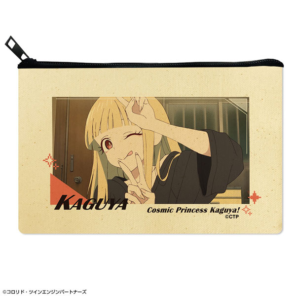 超かぐや姫! フラットポーチ デザイン01(かぐや/現実) - 公式商品画像 | AniSmile