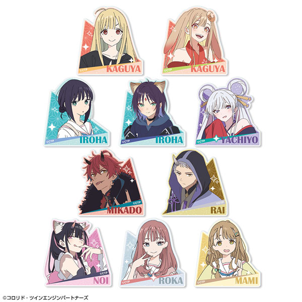 超かぐや姫! 10個入りトレーディングアクリルステッカー - 公式商品画像 | AniSmile