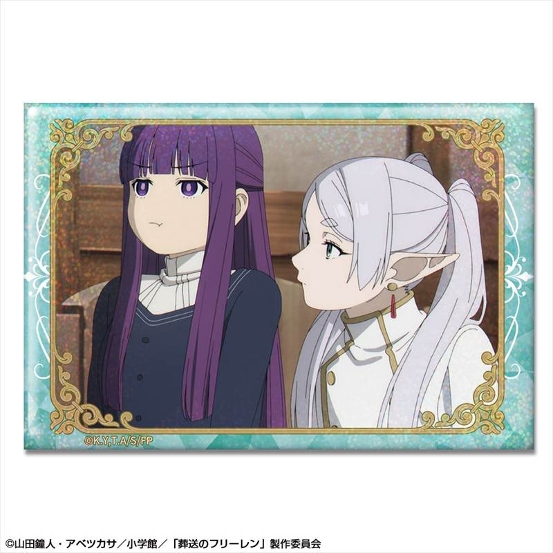 TVアニメ「葬送のフリーレン」 ホログラム缶バッジ Ver.2 デザイン28(フリーレン&フェルン) - 公式商品画像 | AniSmile