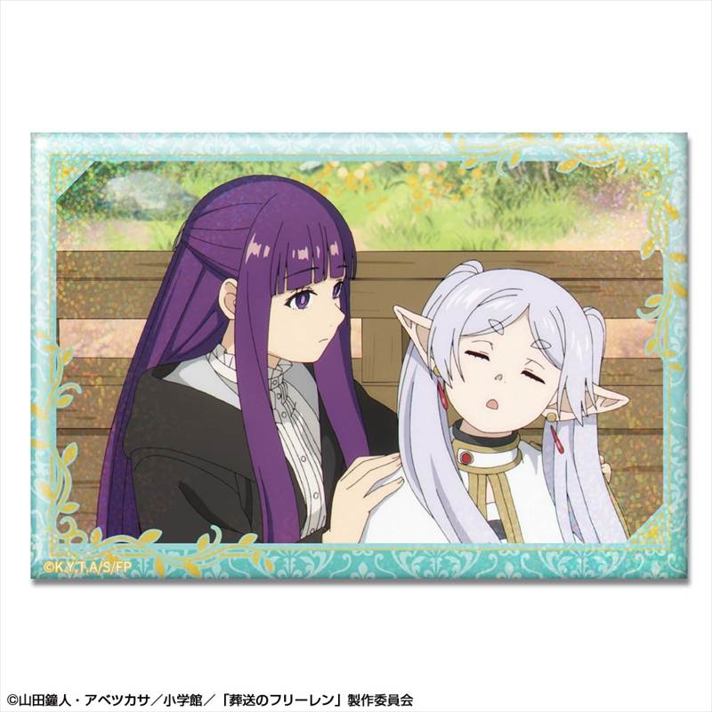 TVアニメ「葬送のフリーレン」 ホログラム缶バッジ デザイン26(フリーレン&フェルン/C) - 公式商品画像 | AniSmile