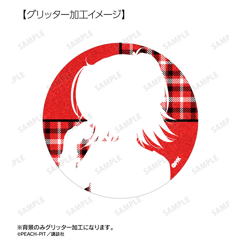 しゅごキャラ! PEACH-PIT先生 描き下ろし 日奈森 あむ ゴスパンクver. 75mmグリッター缶バッジ 画像 3 | AniSmile
