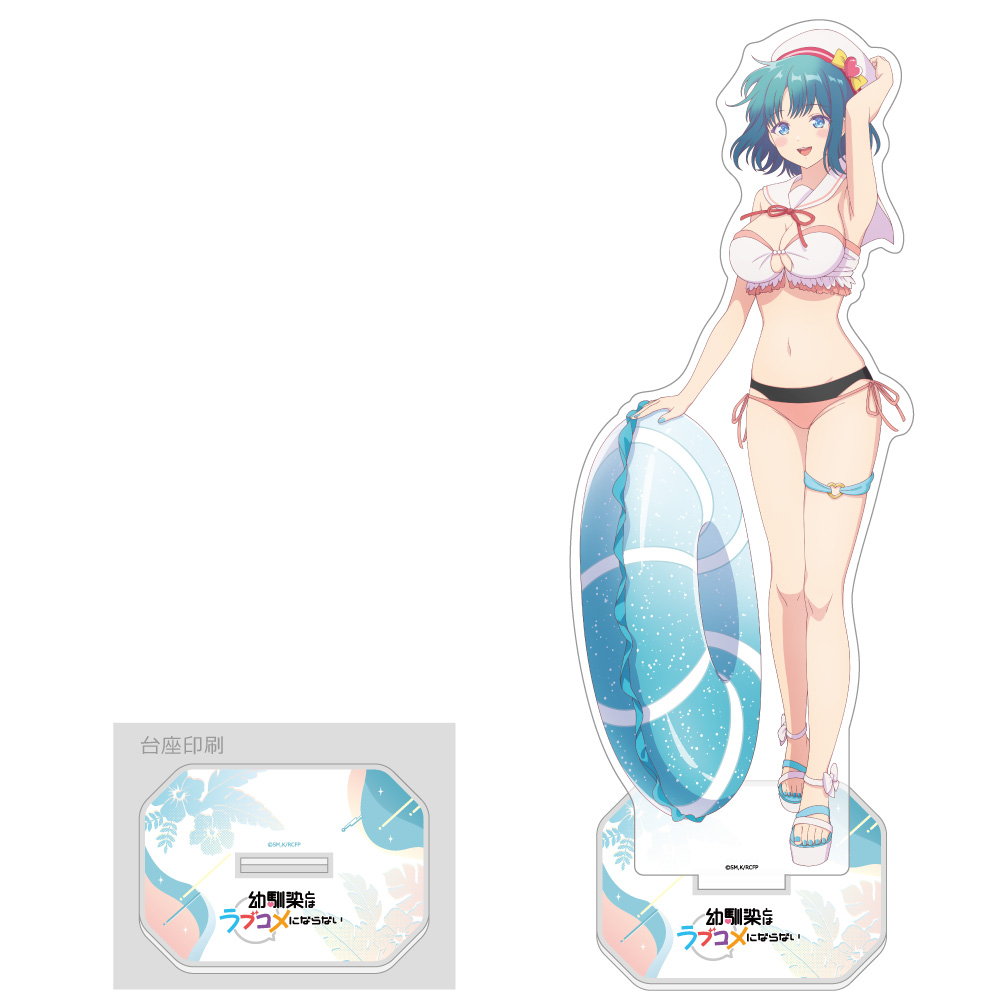 幼馴染とはラブコメにならない 描き下ろし特大アクリルスタンド(水萌汐/マリンセーラー水着) - 公式商品画像 | AniSmile