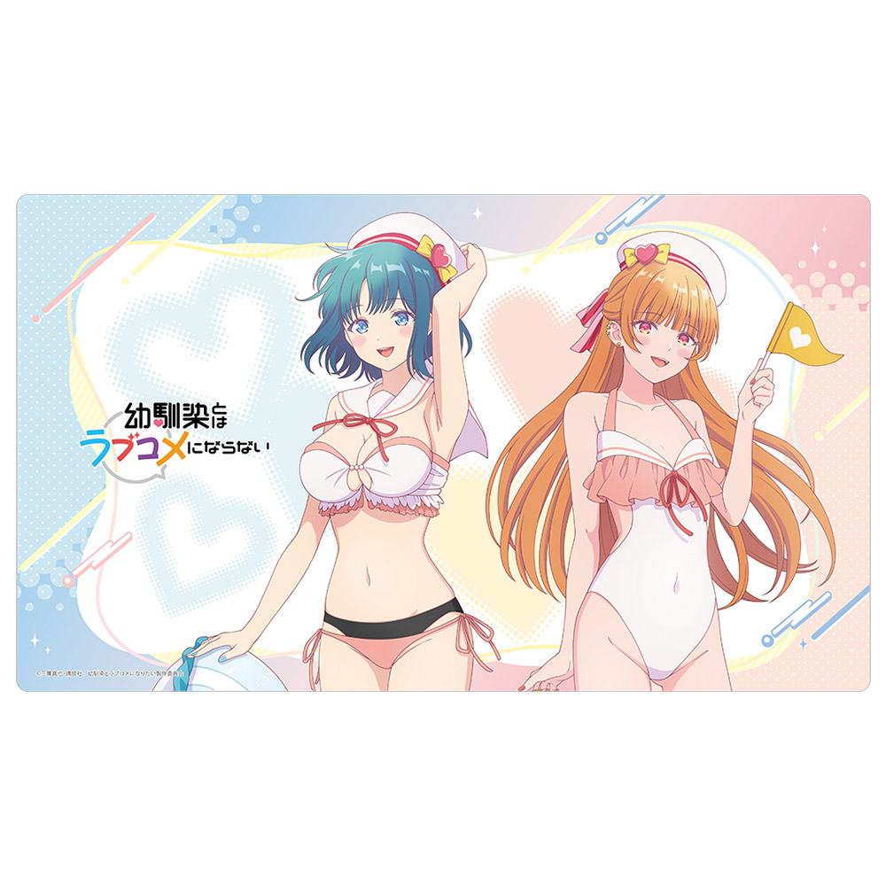 幼馴染とはラブコメにならない 描き下ろしラバーマット(マリンセーラー水着) - 公式商品画像 | AniSmile