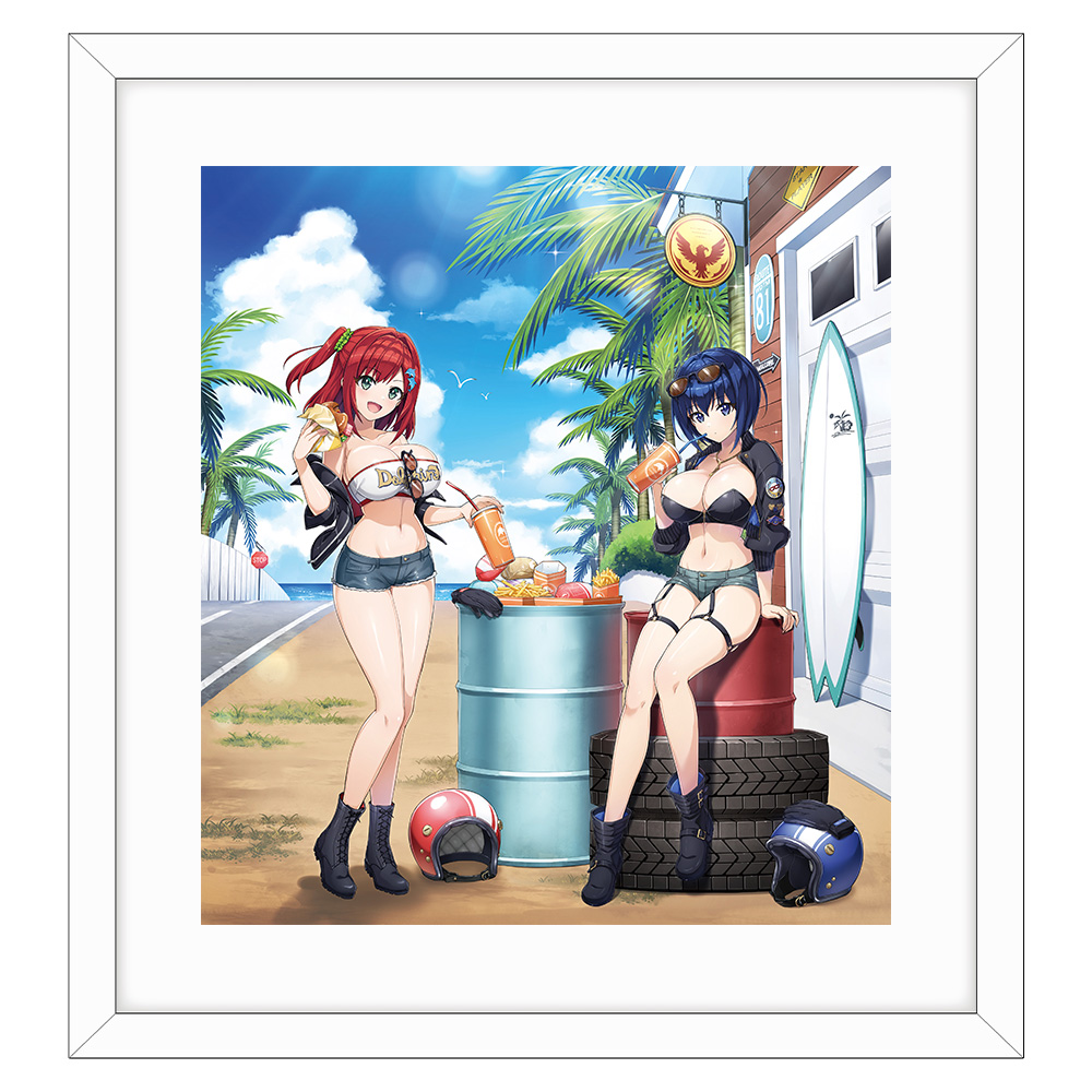 ドルフィンウェーブ 描き下ろし複製原画(咲宮 入華&都条 みちる/コーストライディング) - 公式商品画像 | AniSmile