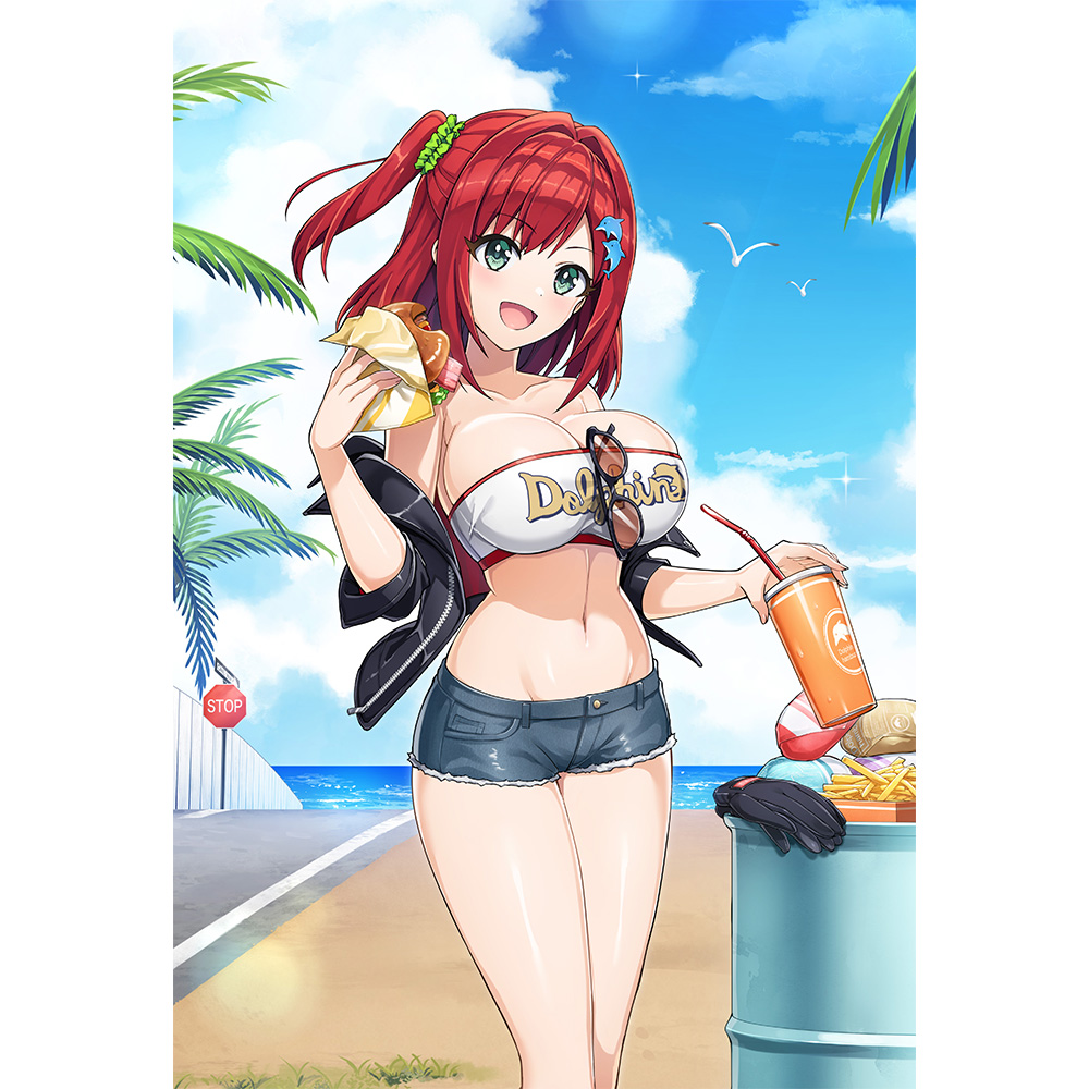 ドルフィンウェーブ 描き下ろしまくらカバー(咲宮 入華/コーストライディング) 画像 2 | AniSmile