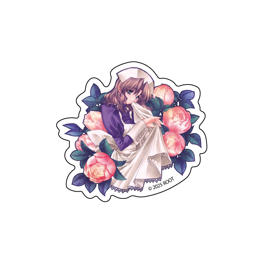 顔のない月 アクリルバッジ(春川知美/芍薬) - 公式商品画像 | AniSmile