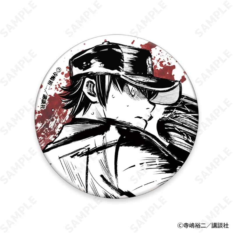 ダイヤのAactII 墨絵風コレクションVol.2 トレーディング和紙缶バッジ 画像 2 | AniSmile