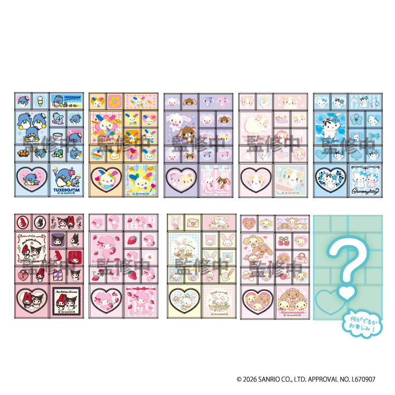 サンリオキャラクターズトレーディングミニタイルシール2 BOX(全10種) - 公式商品画像 | AniSmile