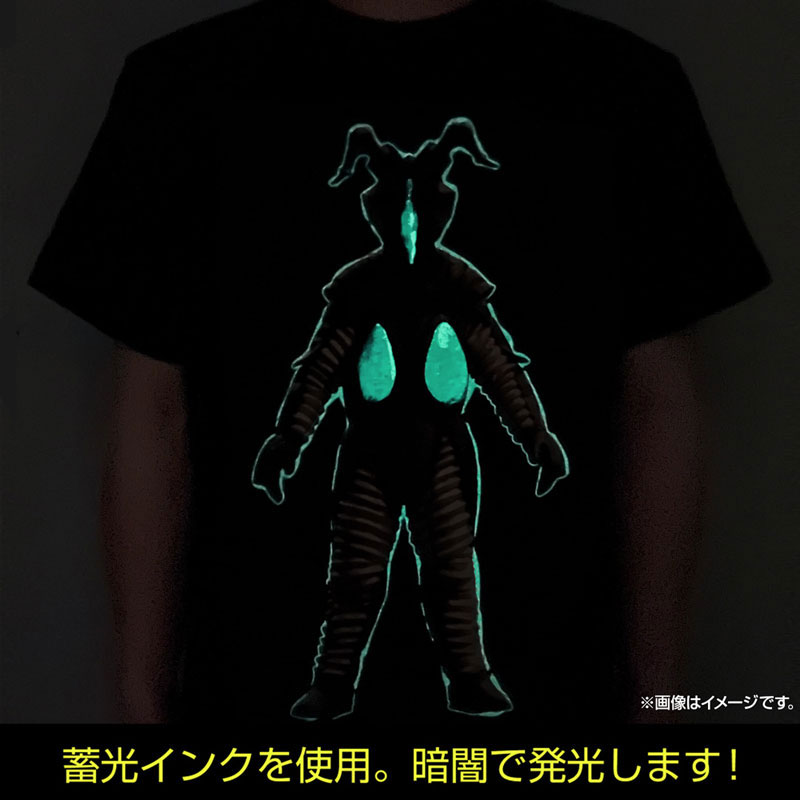 ウルトラマン ゼットン 蓄光Tシャツ/BLACK-M 画像 2 | AniSmile