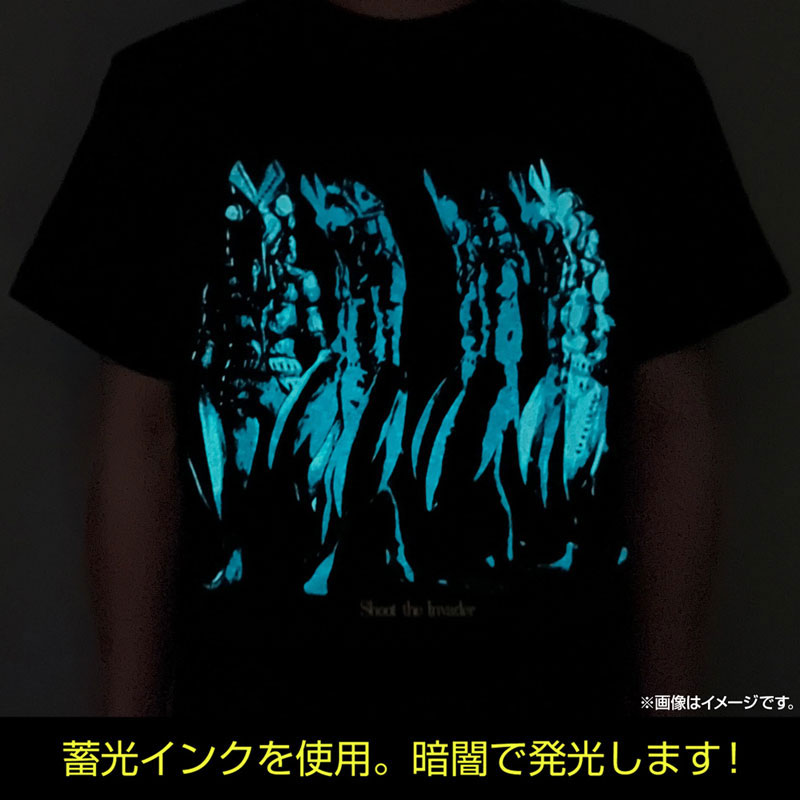 ウルトラマン バルタン星人 蓄光Tシャツ/BLACK-M 画像 2 | AniSmile
